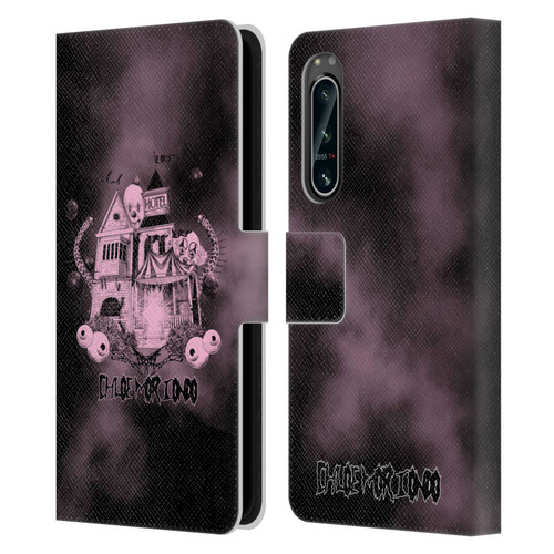 Chloe Moriondo Graphics Hotel Leather Book Wallet Case Cover For Sony Xperia 5 IV