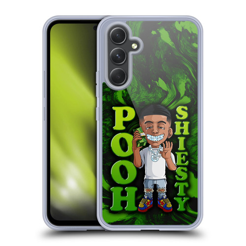 Pooh Shiesty Graphics Green Soft Gel Case for Samsung Galaxy A54 5G