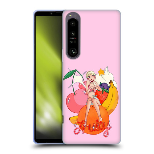 Chloe Moriondo Graphics Fruity Soft Gel Case for Sony Xperia 1 IV