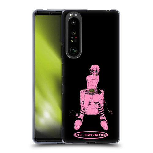 Chloe Moriondo Graphics Pink Soft Gel Case for Sony Xperia 1 III