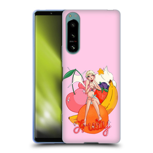 Chloe Moriondo Graphics Fruity Soft Gel Case for Sony Xperia 5 IV
