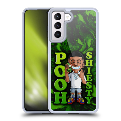 Pooh Shiesty Graphics Green Soft Gel Case for Samsung Galaxy S21 5G