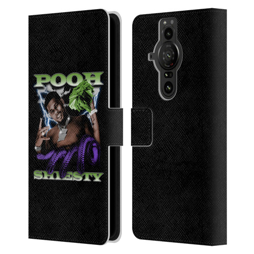 Pooh Shiesty Graphics Photo Leather Book Wallet Case Cover For Sony Xperia Pro-I