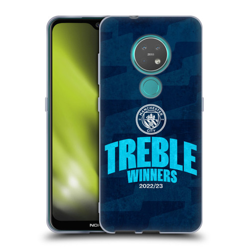 Manchester City Man City FC 2023 Treble Winners Graphics Soft Gel Case for Nokia 6.2 / 7.2