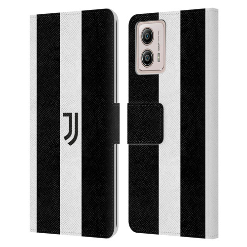 Juventus Football Club Lifestyle 2 Bold White Stripe Leather Book Wallet Case Cover For Motorola Moto G53 5G