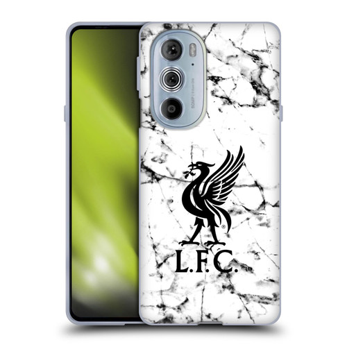 Liverpool Football Club Marble Black Liver Bird Soft Gel Case for Motorola Edge X30