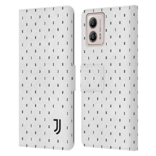 Juventus Football Club Lifestyle 2 White Logo Type Pattern Leather Book Wallet Case Cover For Motorola Moto G53 5G