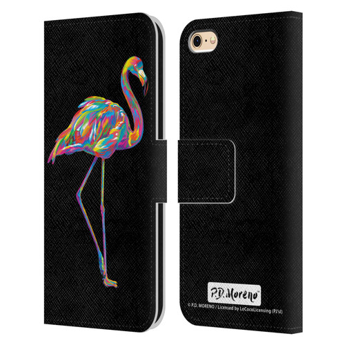 P.D. Moreno Animals Flamingo Leather Book Wallet Case Cover For Apple iPhone 6 / iPhone 6s