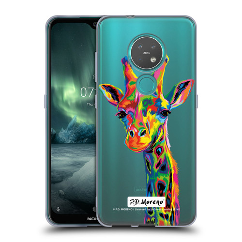 P.D. Moreno Animals Giraffe Soft Gel Case for Nokia 6.2 / 7.2