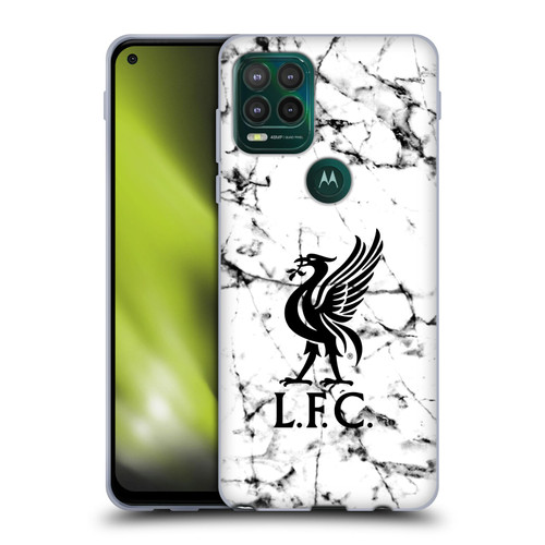 Liverpool Football Club Marble Black Liver Bird Soft Gel Case for Motorola Moto G Stylus 5G 2021