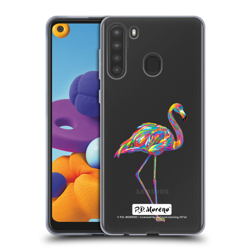 P.D. Moreno Animals Flamingo Soft Gel Case for Samsung Galaxy A21 (2020)