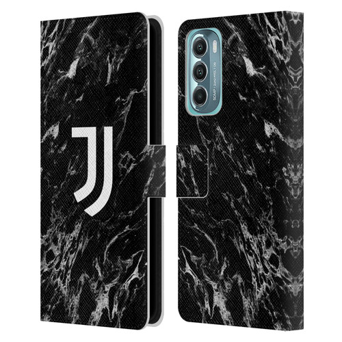 Juventus Football Club Marble Black Leather Book Wallet Case Cover For Motorola Moto G Stylus 5G (2022)
