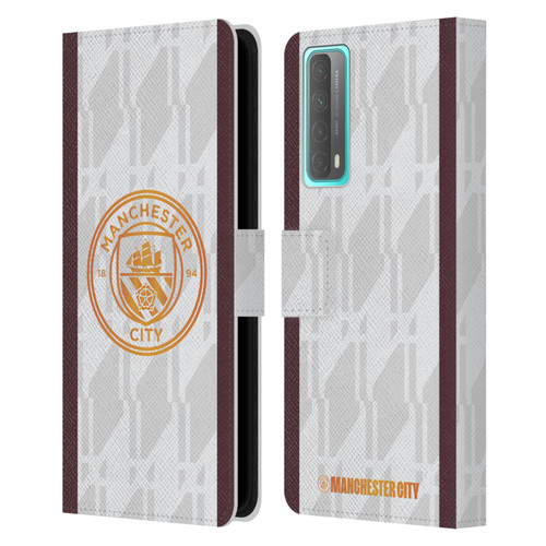 Manchester City Man City FC 2023/24 Badge Kit Away Leather Book Wallet Case Cover For Huawei P Smart (2021)