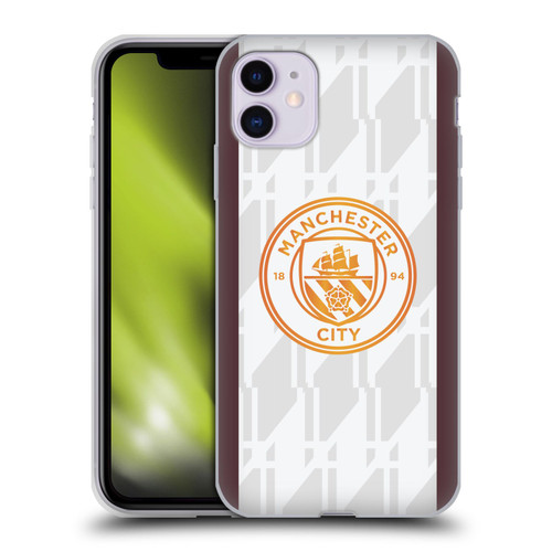Manchester City Man City FC 2023/24 Badge Kit Away Soft Gel Case for Apple iPhone 11