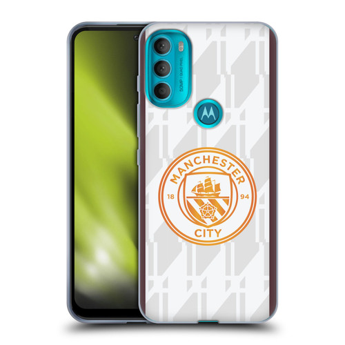 Manchester City Man City FC 2023/24 Badge Kit Away Soft Gel Case for Motorola Moto G71 5G