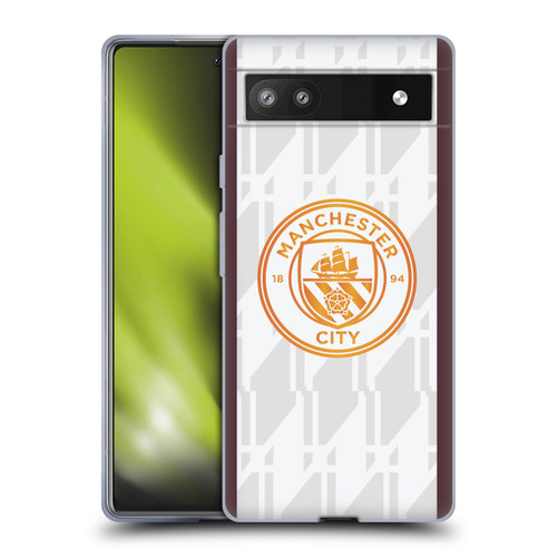 Manchester City Man City FC 2023/24 Badge Kit Away Soft Gel Case for Google Pixel 6a