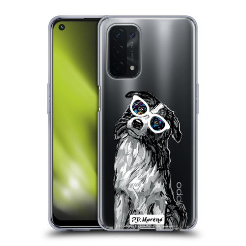 P.D. Moreno Black And White Dogs Border Collie Soft Gel Case for OPPO A54 5G