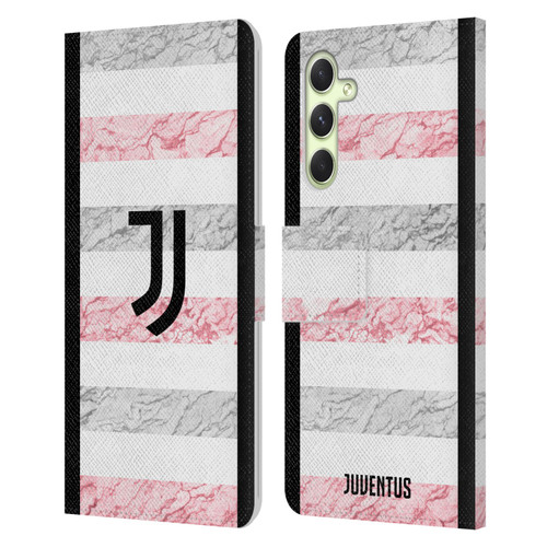 Juventus Football Club 2023/24 Match Kit Away Leather Book Wallet Case Cover For Samsung Galaxy A54 5G