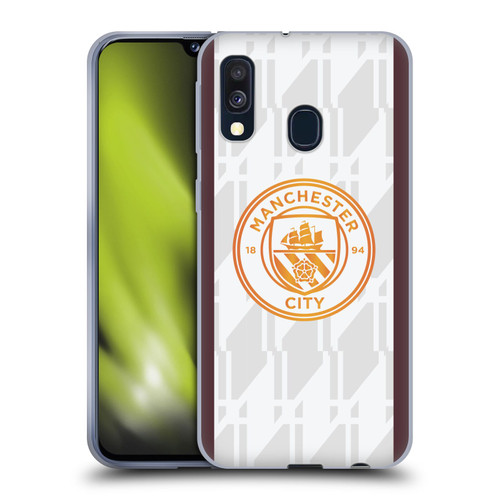 Manchester City Man City FC 2023/24 Badge Kit Away Soft Gel Case for Samsung Galaxy A40 (2019)