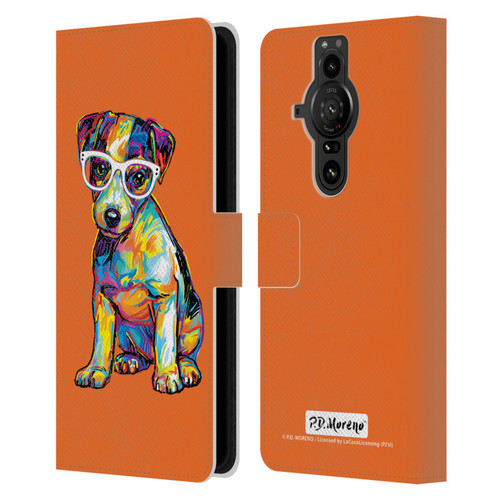 P.D. Moreno Dogs Jack Russell Leather Book Wallet Case Cover For Sony Xperia Pro-I