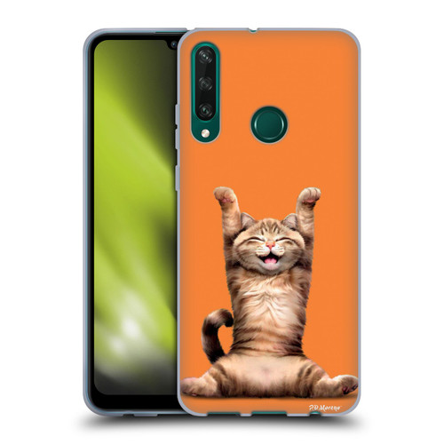 P.D. Moreno Furry Fun Artwork Happy Cat Soft Gel Case for Huawei Y6p