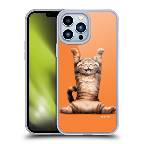 P.D. Moreno Furry Fun Artwork Happy Cat Soft Gel Case for Apple iPhone 13 Pro Max