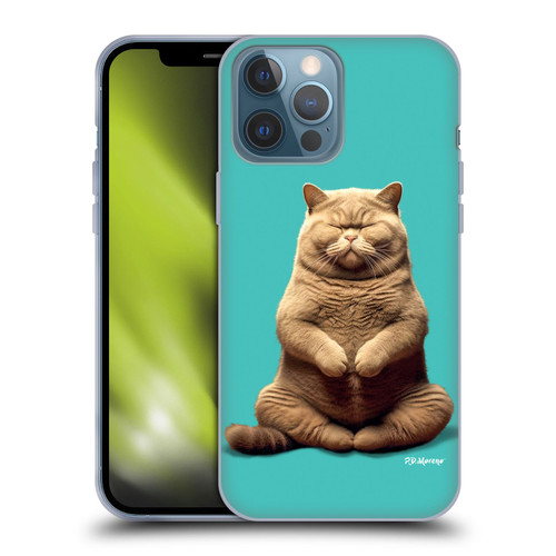 P.D. Moreno Furry Fun Artwork Sitting Cat Soft Gel Case for Apple iPhone 13 Pro Max