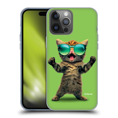 P.D. Moreno Furry Fun Artwork Cat Sunglasses Soft Gel Case for Apple iPhone 14 Pro Max