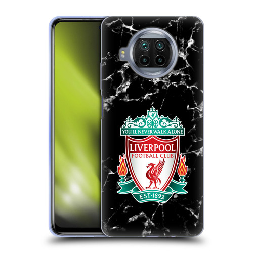 Liverpool Football Club Marble Black Crest Soft Gel Case for Xiaomi Mi 10T Lite 5G
