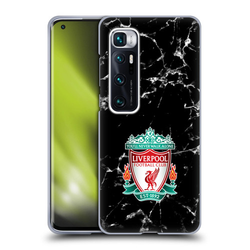 Liverpool Football Club Marble Black Crest Soft Gel Case for Xiaomi Mi 10 Ultra 5G