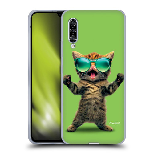 P.D. Moreno Furry Fun Artwork Cat Sunglasses Soft Gel Case for Samsung Galaxy A90 5G (2019)