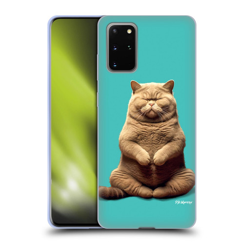 P.D. Moreno Furry Fun Artwork Sitting Cat Soft Gel Case for Samsung Galaxy S20+ / S20+ 5G