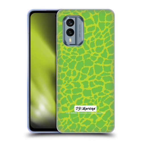 P.D. Moreno Patterns Lime Green Soft Gel Case for Nokia X30