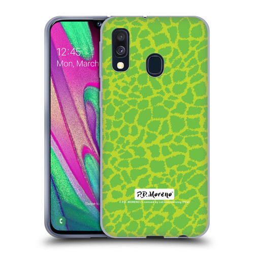 P.D. Moreno Patterns Lime Green Soft Gel Case for Samsung Galaxy A40 (2019)