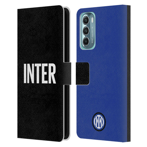 Fc Internazionale Milano Badge Inter Milano Logo Leather Book Wallet Case Cover For Motorola Moto G Stylus 5G (2022)