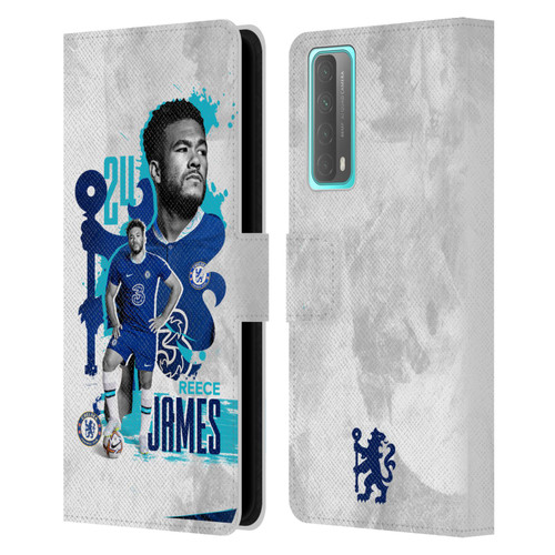 Chelsea Football Club 2022/23 First Team Reece James Leather Book Wallet Case Cover For Huawei P Smart (2021)