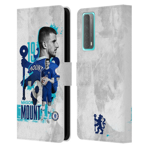 Chelsea Football Club 2022/23 First Team Mason Mount Leather Book Wallet Case Cover For Huawei P Smart (2021)