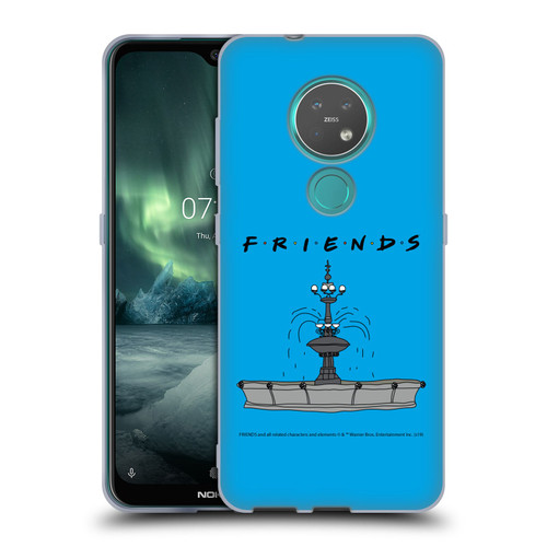Friends TV Show Iconic Fountain Soft Gel Case for Nokia 6.2 / 7.2