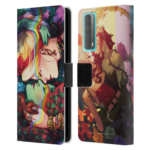 Batman DC Comics Gotham City Sirens Poison Ivy & Harley Quinn Leather Book Wallet Case Cover For Huawei P Smart (2021)