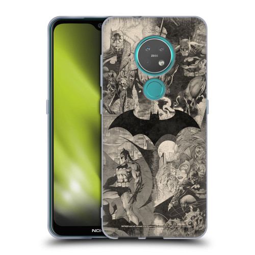 Batman DC Comics Hush Logo Collage Distressed Soft Gel Case for Nokia 6.2 / 7.2