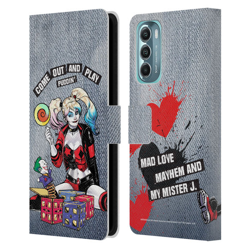 Batman DC Comics Harley Quinn Graphics Toys Leather Book Wallet Case Cover For Motorola Moto G Stylus 5G (2022)