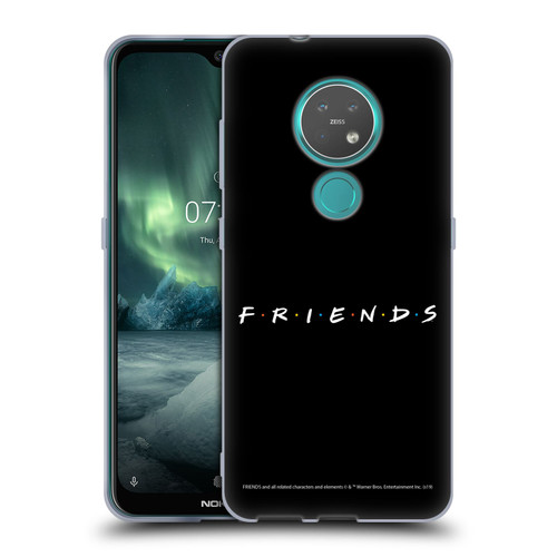 Friends TV Show Logos Black Soft Gel Case for Nokia 6.2 / 7.2