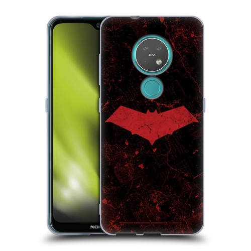 Batman DC Comics Red Hood Logo Grunge Soft Gel Case for Nokia 6.2 / 7.2