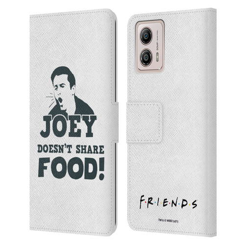 Friends TV Show Quotes Joey Food Leather Book Wallet Case Cover For Motorola Moto G53 5G