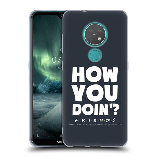 Friends TV Show Quotes How You Doin' Soft Gel Case for Nokia 6.2 / 7.2