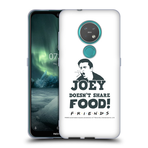 Friends TV Show Quotes Joey Food Soft Gel Case for Nokia 6.2 / 7.2