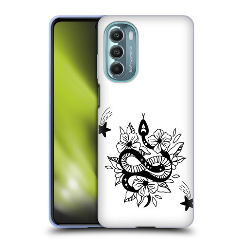 Haroulita Celestial Tattoo Snake And Flower Soft Gel Case for Motorola Moto G Stylus 5G (2022)