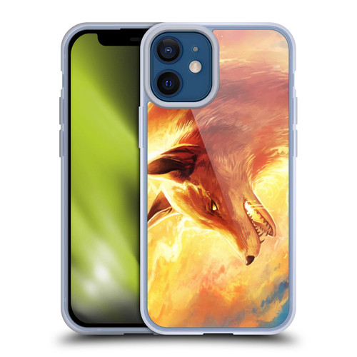 Jonas "JoJoesArt" Jödicke Wildlife Fire Fox Soft Gel Case for Apple iPhone 12 Mini