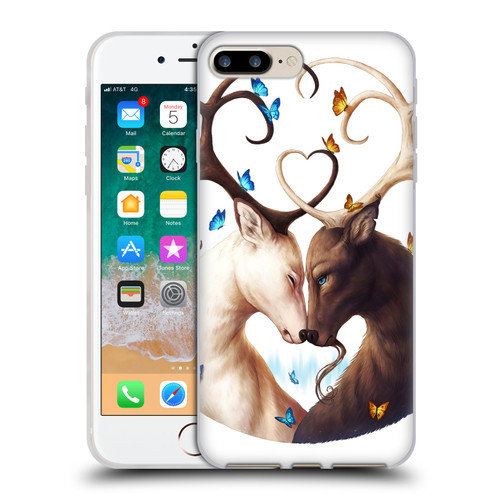 Jonas "JoJoesArt" Jödicke Wildlife Deer Soft Gel Case for Apple iPhone 7 Plus / iPhone 8 Plus