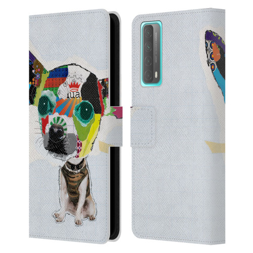 Michel Keck Dogs 3 Chihuahua 2 Leather Book Wallet Case Cover For Huawei P Smart (2021)